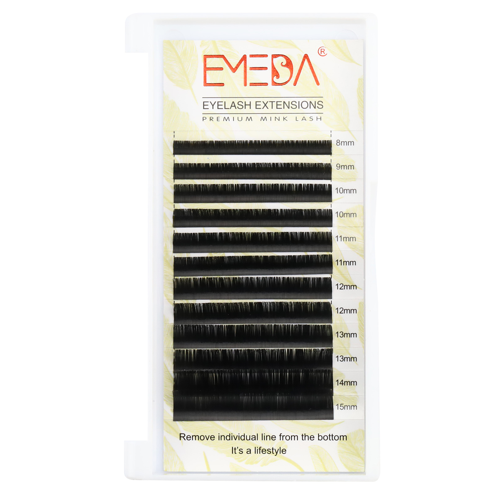 The styles of applying eyelash extensions 